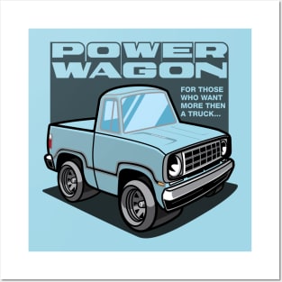 Light Blue - Power Wagon Posters and Art